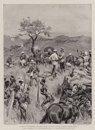 The Rising in Matabeleland, a Buluwayo Outpost by Frank Dadd